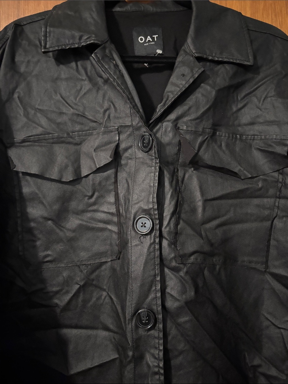 Oat New York Men's Black Windbreaker Jacket